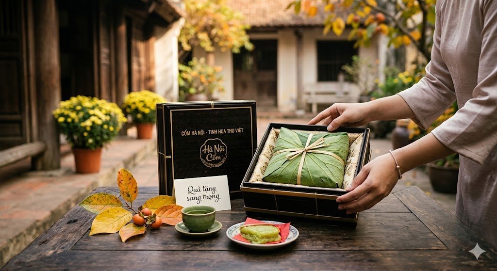 Tại Sao Cốm Hà Nội Là Món Quà Biếu Sang Trọng Nhất Mùa Thu?