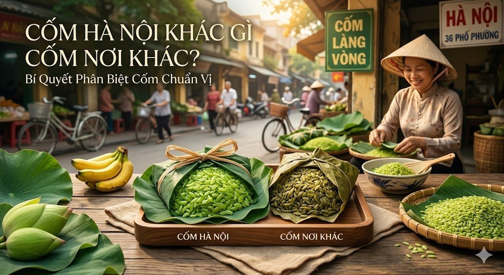 Cốm Hà Nội Khác Gì Cốm Nơi Khác? Bí Quyết Phân Biệt Cốm Chuẩn Vị