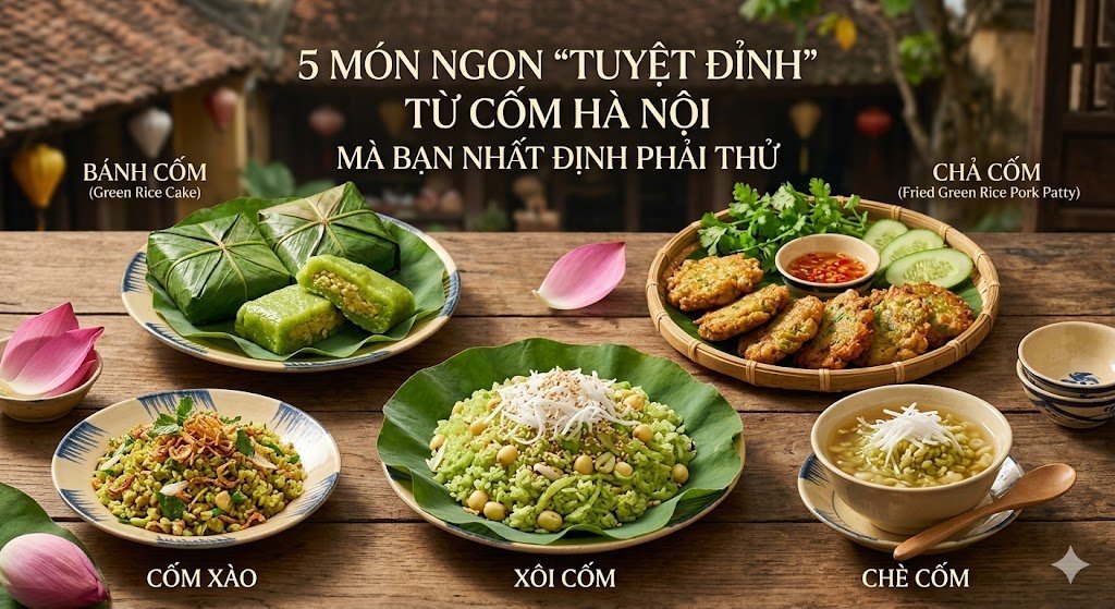 5 Món Ngon 'Tuyệt Đỉnh' Từ Cốm Hà Nội Mà Bạn Nhất Định Phải Thử