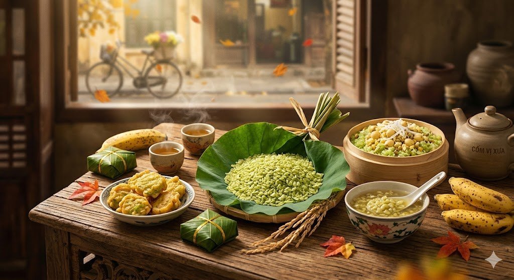Cốm Hà Nội – Món Ngon Mùa Thu “Gây Thương Nhớ” Chạm Đến Trái Tim