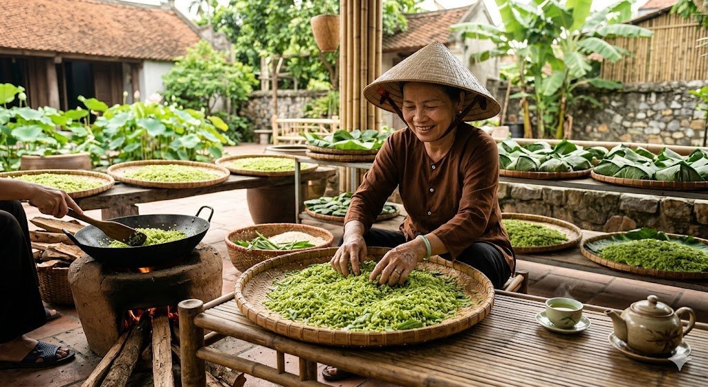 Cốm Nếp Phong Hậu – Tinh Hoa Đặc Sản Dẻo Thơm Từ Đồng Quê Việt