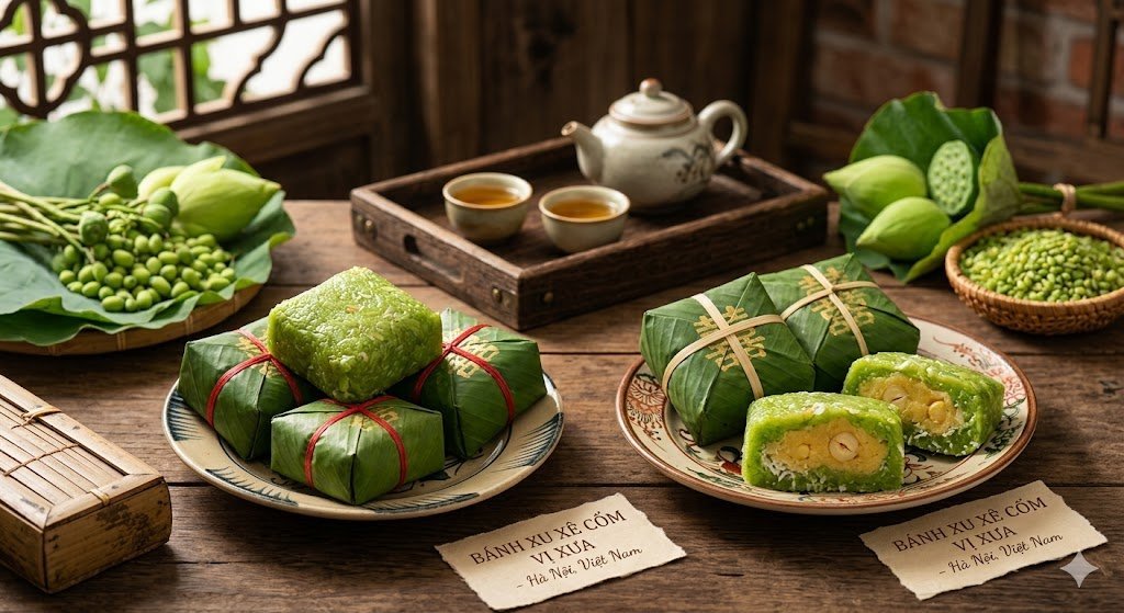 Bánh Xu Xê Cốm: Món Bánh Truyền Thống Mang Hương Vị Cốm Hà Nội