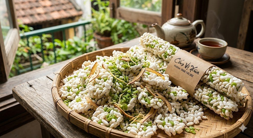 Bỏng Cốm Gạo: Món Ăn Vặt Giòn Thơm Kết Hợp Giữa Gạo Rang Và Cốm